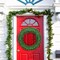 Costway 48'' Pre-lit Cordless Artificial Christmas Wreath 714 Tips w/ 200 LED Light&Timer